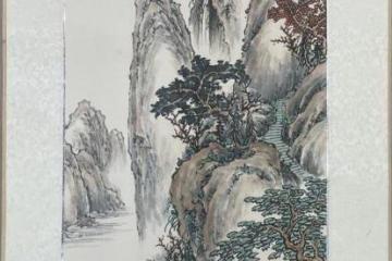 一眼千年！杨中全款高山流水翠峰图，绘就东方美学的极致浪漫